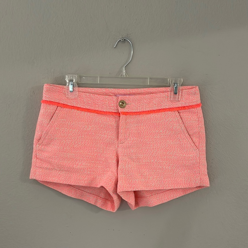 LILLY PULITZER WOMENS SUMMER SHORTS IN NEON ORANGE
